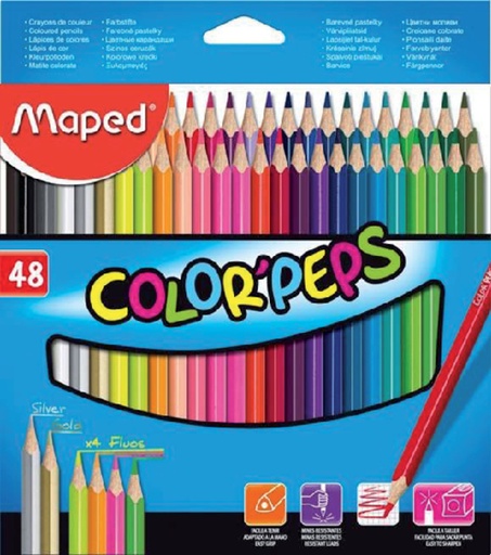 [640008] Kleurpotlood Maped Color'Peps Star set à 48 kleuren