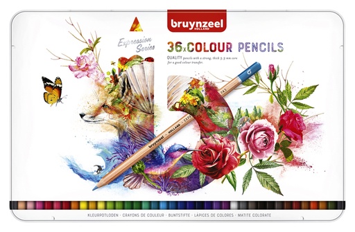 [640081] Kleurpotlood Bruynzeel Expression set à 36 stuks assorti