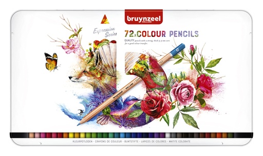 [640082] Kleurpotlood Bruynzeel Expression set à 72 stuks assorti