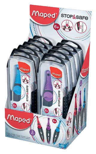 [710003] Passer Maped Stop & Safe 3delig display á 10 stuks assorti