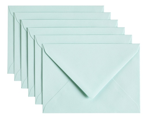 [158196] Envelop Papicolor C6 114x162mm zeegroen pak à 6 stuks