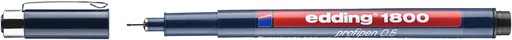 [711312] Fineliner edding 1800 0.5mm zwart