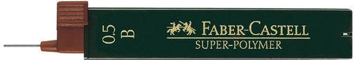 [713322] Potloodstift Faber-Castell B 0.5mm  super-polymer koker à 12 stuks