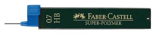 [713324] Potloodstift Faber-Castell HB 0.7mm super-polyme koker à 12 stuks