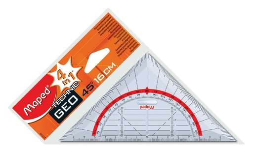 [736027] Geodriehoek Maped Geometric 16cm