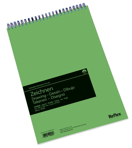 [744014] Tekenblok Schoellershammer A3 spiraal 50 vel 160gr
