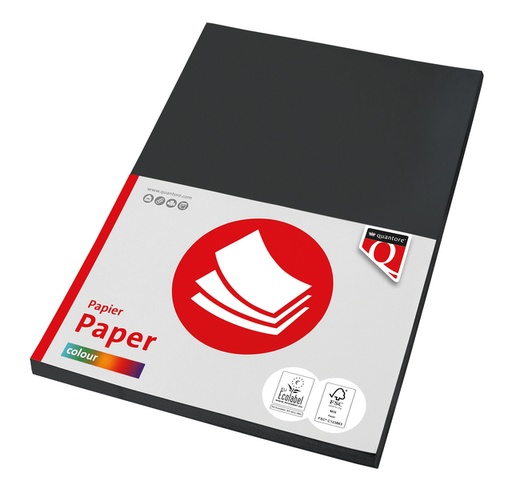 [746111] Kopieerpapier Quantore Colour A4 120gr zwart 100 vel