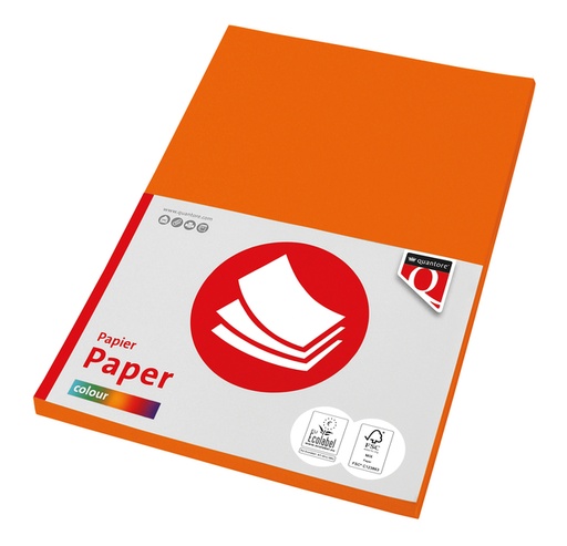 [746116] Kopieerpapier Quantore Colour A4 120gr oranje 100 vel