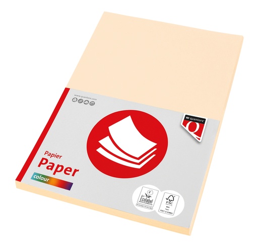 [746117] Kopieerpapier Quantore Colour A4 120gr creme 100 vel