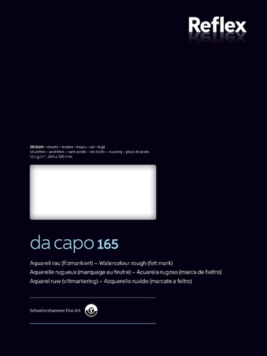 [746237] Aquarelblok Dacapo VF5004231 240x320mm 165gr 20 vel