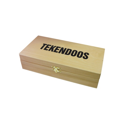 [751102] Tekendoos 25x12.5x6.5cm 3 vakken beukenhout