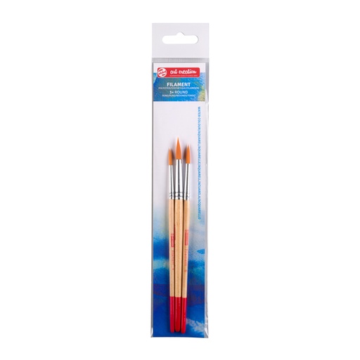 [784782] Penseel Talens Art Creation filament rond assorti set à 3 stuks