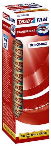 [800235] Plakband tesafilm®  10mx15mm transparant 10 rollen,