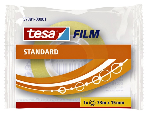 [800259] Plakband tesafilm® Standaard 33mx15mm transparant