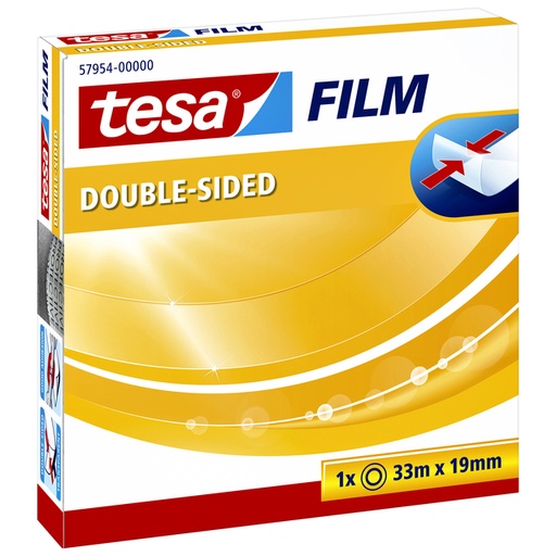 [800291] Dubbelzijdig plakband tesafilm® 33mx19mm transparant