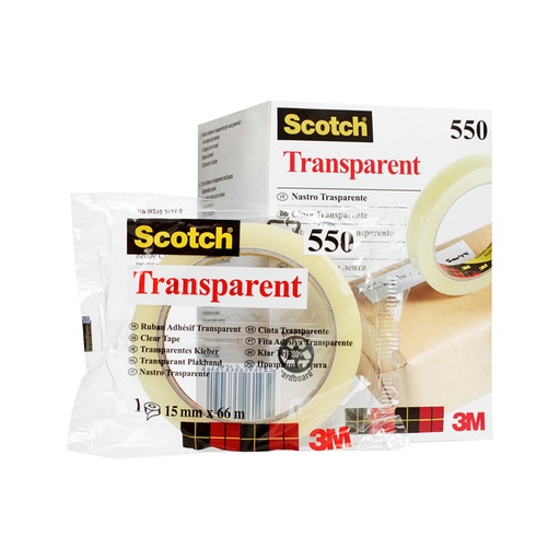 [800433] Plakband Scotch 550 15mmx66m transparant
