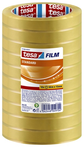 [800537] Plakband tesafilm® standaard 66mx15mm transparant