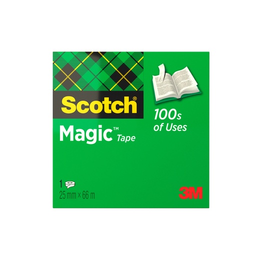 [801450] Plakband Scotch Magic 810 25mmx66m onzichtbaar mat