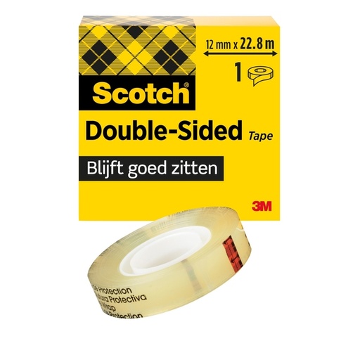 [802032] Plakband Scotch 665 12mmx22.8m dubbelzijdig