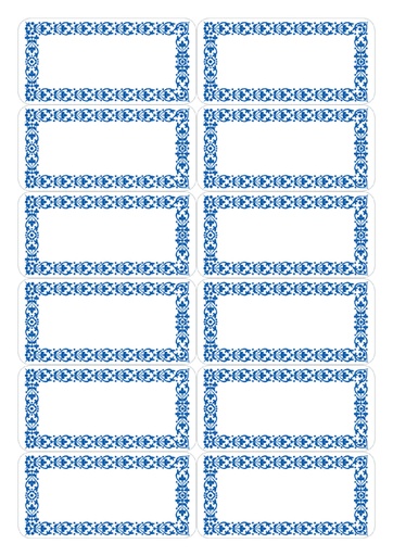 [810962] Etiket HERMA 3742 keuken blauw