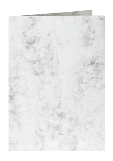 [177072] Correspondentiekaart Papicolor dubbel 105x148mm marmer grijs pak à 6 stuks