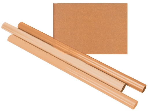 [820100] Inpakpapier Kraft gestreept 60gr 100cm x 10m op rol