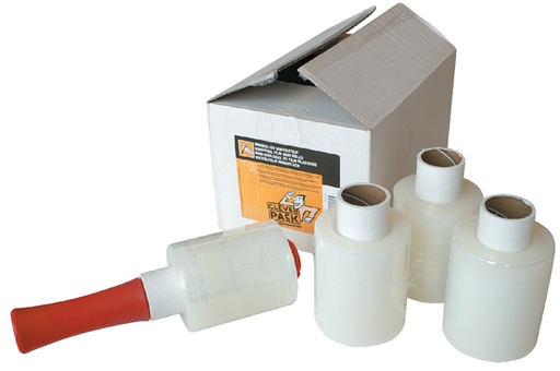 [820335] Wikkelfolie CleverPack 100mmx250m 20mu met afroller transparant pak à 6 rollen
