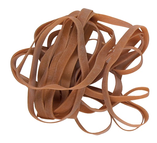 [832231] Elastiek Standard Rubber Bands 36 120x2.5mm 500gr 670 stuks bruin