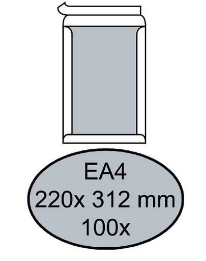 [181010] Envelop Quantore bordrug EA4 220x312mm zelfklevend wit 100 stuks