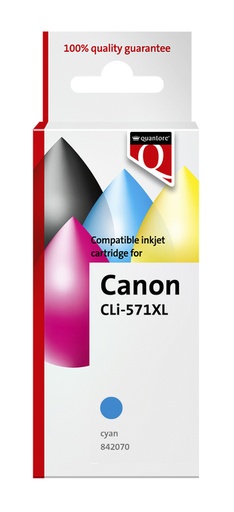 [842070] Inktcartridge Quantore alternatief tbv Canon CLI-571XL blauw