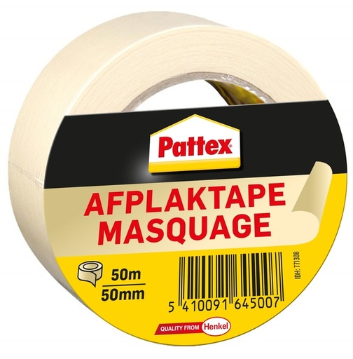 [870026] Afplaktape Pattex 50mmx50m creme