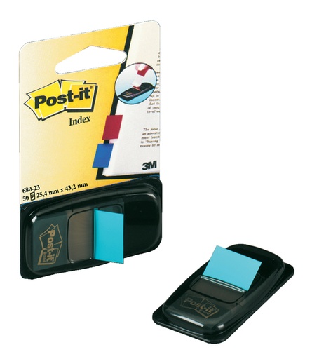 [213233] Indextabs Post-it 680 25.4x43.2mm felblauw 50 tabs