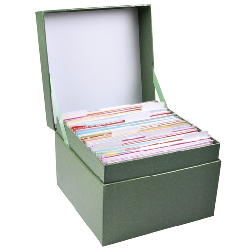 [874043] Wenskaartbox Paperclip inclusief 75 wenskaarten