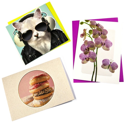 [874045] Wenskaart Paperclip zonder tekst navulset à stuks