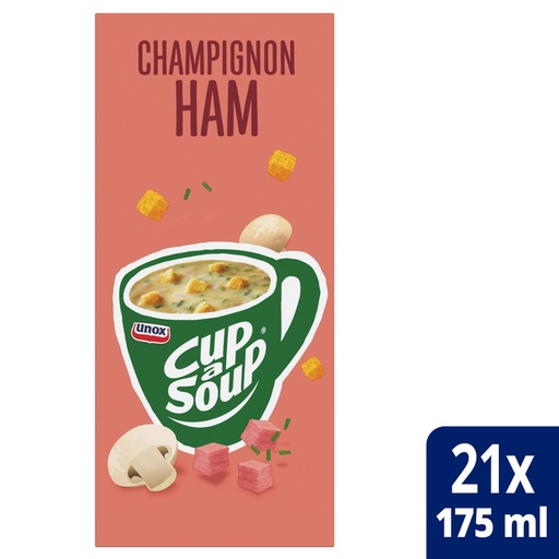 [890182] Cup-a-Soup Unox champignon ham 21x175ml