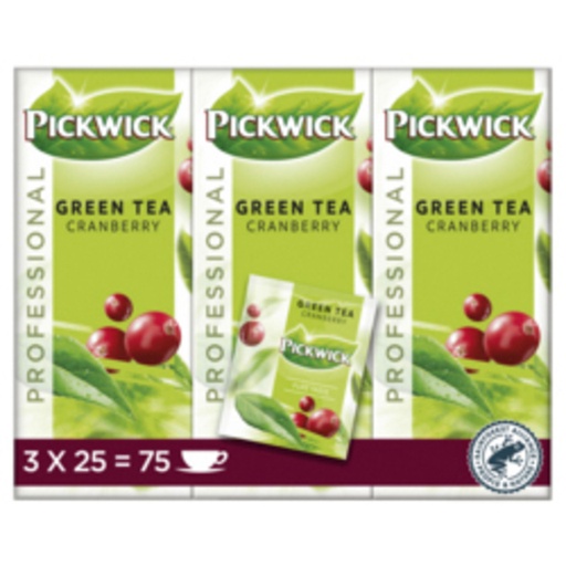 [890378] Thee Pickwick green cranberry 25x1.5gr