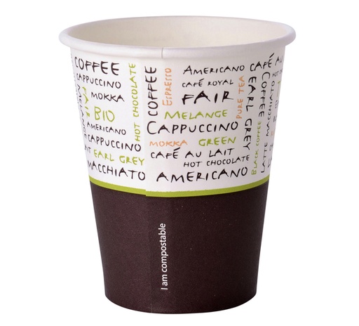 [890468] Beker Sensations 220ml Ø80 mm PLA karton 1000 stuks