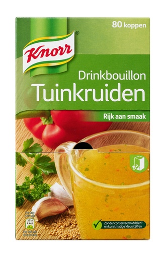 [891147] Drinkbouillon Knorr tuinkruiden 80 stuks
