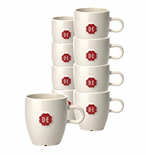 [891680] Kopje Douwe Egberts espresso 70ml wit 12 stuks