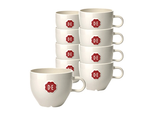 [891682] Kopje Douwe Egberts cappuccino 180ml wit 12 stuks