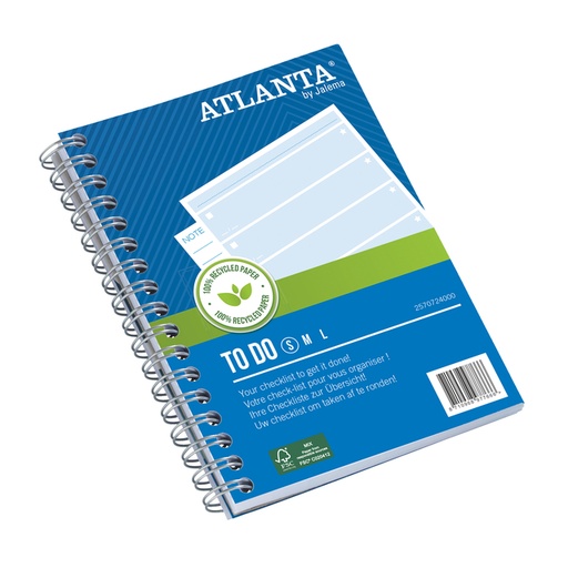 [235662] Little Things to do Djois Atlanta recycled 145x110mm 100 vel blauw