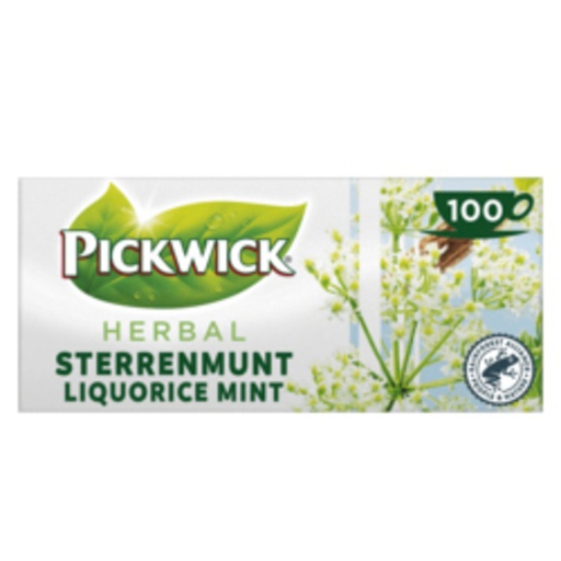[891847] Thee Pickwick sterrenmunt 100x2gr met envelop