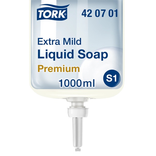 [892019] Handzeep Tork S1 Premium vloeibaar 1000ml gevoelige huid 420701