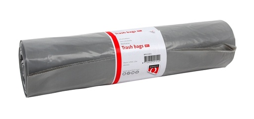 [892261] Afvalzak Quantore LDPE T50 60L grijs extra stevig 60x90cm rol à 25st