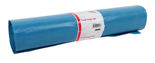 [892262] Afvalzak Quantore LDPE T60 120L blauw extra stevig 70x110cm rol à 20st