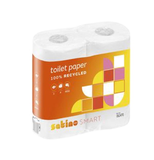 [897125] Toiletpapier Satino MT1 Smart 2-laags 400 vel wit 062470