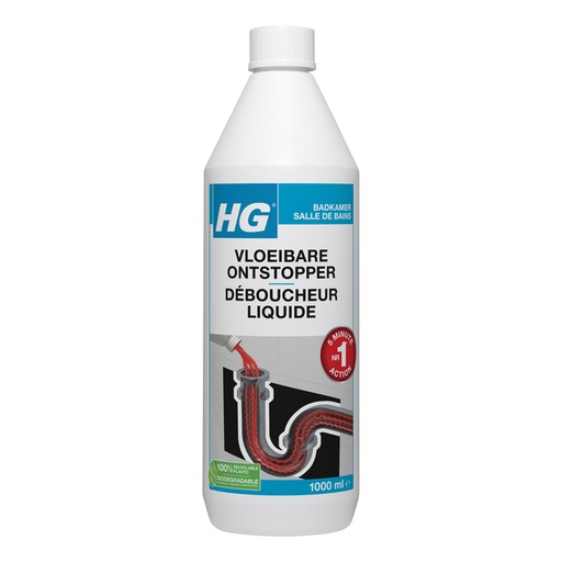 [897203] Afvoerontstopper HG badkamer vloeibaar 1l