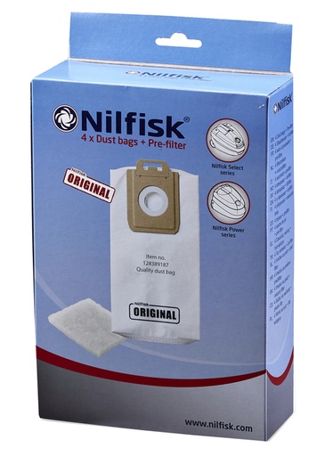 [897278] Stofzuigerzak Nilfisk Select 4 stuks