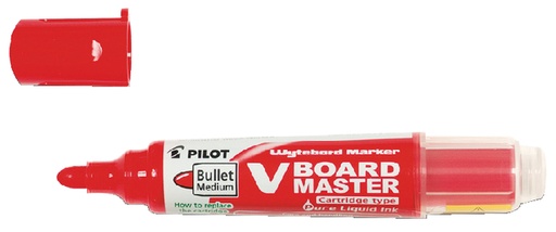 [919932] Whiteboardmarker PILOT Begreen rond medium rood