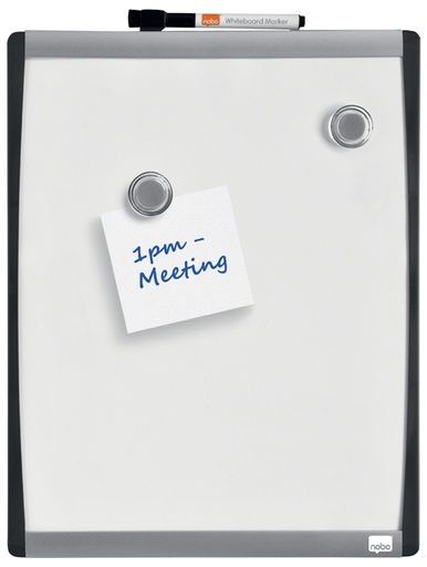 [919956] Whiteboard Nobo 35.5x28cm gewelfd